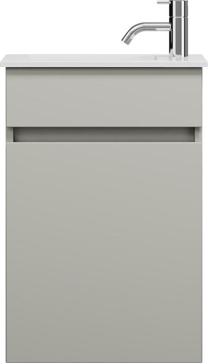 Immagine prodotto burgbad Lavabo in ceramica Lin20 colore bianco lucido con mobiletto 1 estraibile, 630x370x460 mm, SG