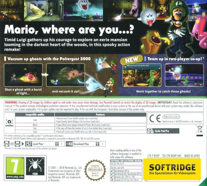 Image du produit Nintendo Le manoir de Luigi (3DS, DE)