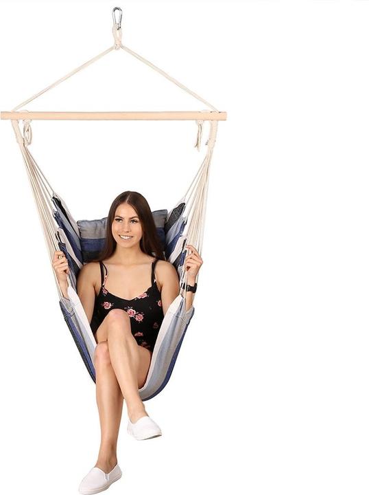 Actual product image Nils CAMP Brazilian Chair NC3107 Blue (100 kg)