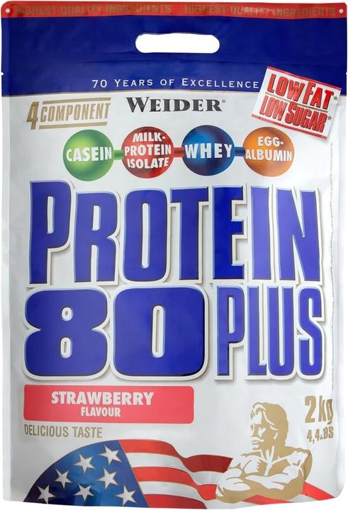 Produktbild Weider Protein 80 Plus (Erdbeere, 1 Stk., 2000 g)