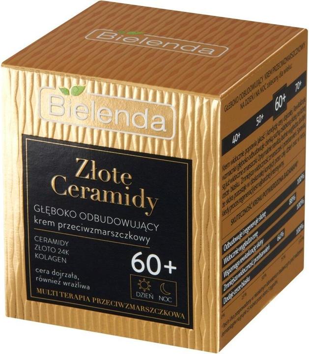 Actual product image Bielenda BIELENDA Złote Ceramidy 60+ głęboko odbudowujący krem przeciwzmarszczkowy na dzień i na noc 50ml (Body cream, 50 ml)