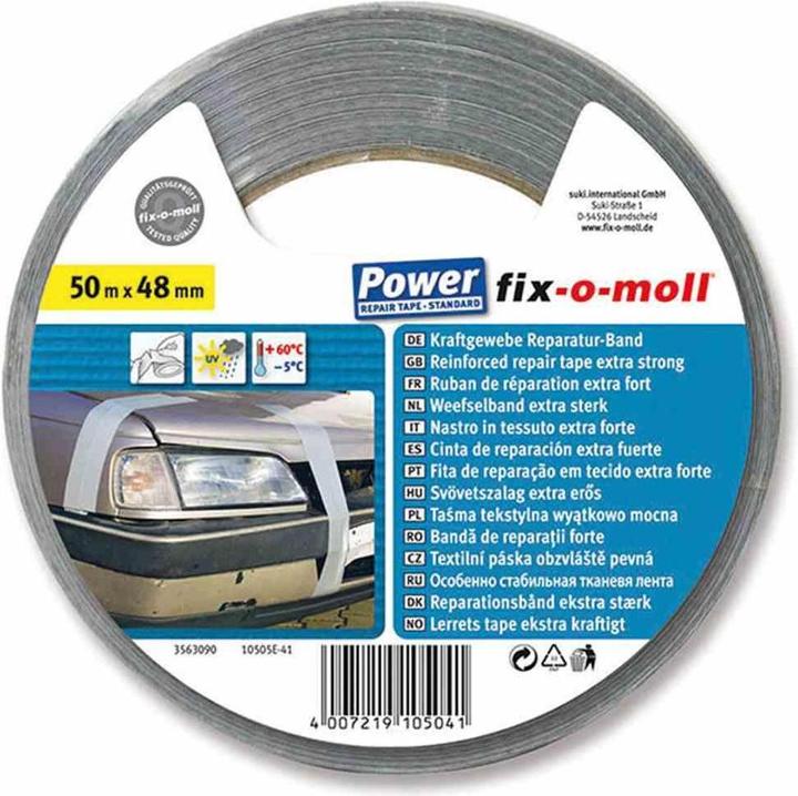 Fix-o-moll Power-Band silber, 50 m, 48 mm standard (128 mm)