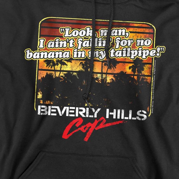 Immagine prodotto Beverly Hills Cop Banana In My Tailpipe Felpa con Cappuccio Uomo (L)