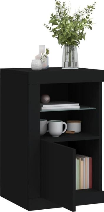 Image du produit VidaXL Armoire d'appoint avec lampes LED Noir (41 x 37 x 67 cm)