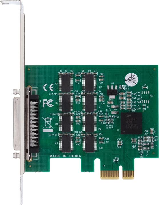 Immagine prodotto Exsys Scheda PCIe 8S RS-232 di GmbH, cavo Octopus (EXAR/MaxLinear)