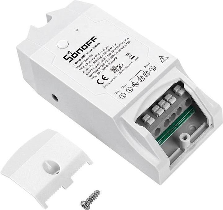 Produktbild Sonoff Dual Verkabelt & Kabellos (Schaltaktor)