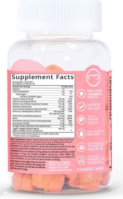 Actual product image Sugarbearhair Women's Multi (60 Piece, Capsules)