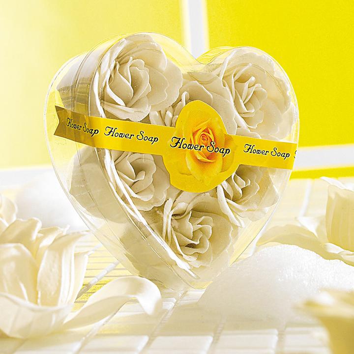 Produktbild Pearl 6 cremeweisse Rosen-Duftseifen in Geschenk-Box, 2er Pack (Seifenlotion)