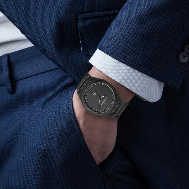 Produktbild Herren Quarzuhr Cooledge Echtleder/Silikon schwarz - 26515 (Analoguhr, 42 mm)