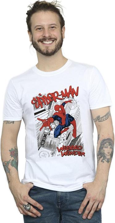 Produktbild SpiderMan Sketch City TShirt (4XL)