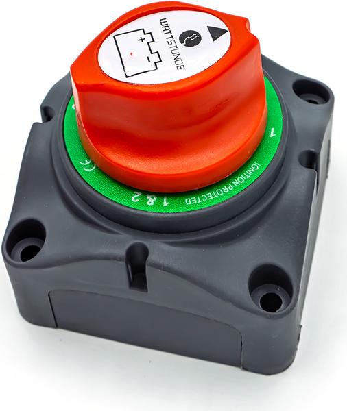 Produktbild Wattstunde Batterie Wählschalter 2 Batterien
