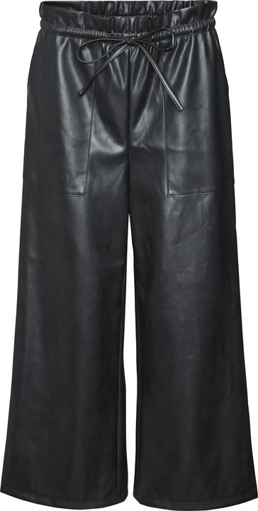 Vero Moda VMPAULINA Hohe Taille Hose Hose in Lederoptik