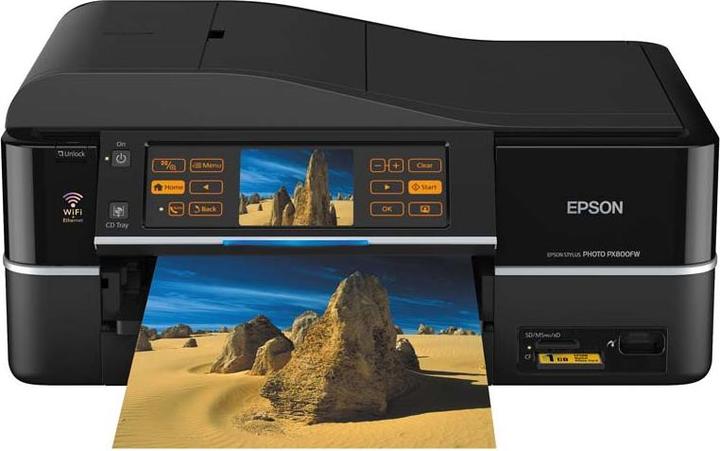 Epson Stylus PX810FW, All-in-One, Touchscreen, WLAN, Fax (Tintenpatrone, Farbe)