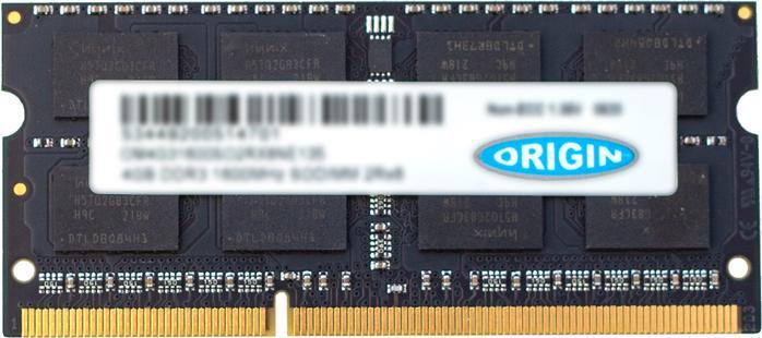 Image du produit Origin Storage Origin module de mémoire 8GB DDR3-1600 SODIMM EQV 670034-005 (1 x 8GB, 1600 MHz, RAM DDR3, SO-DIMM)