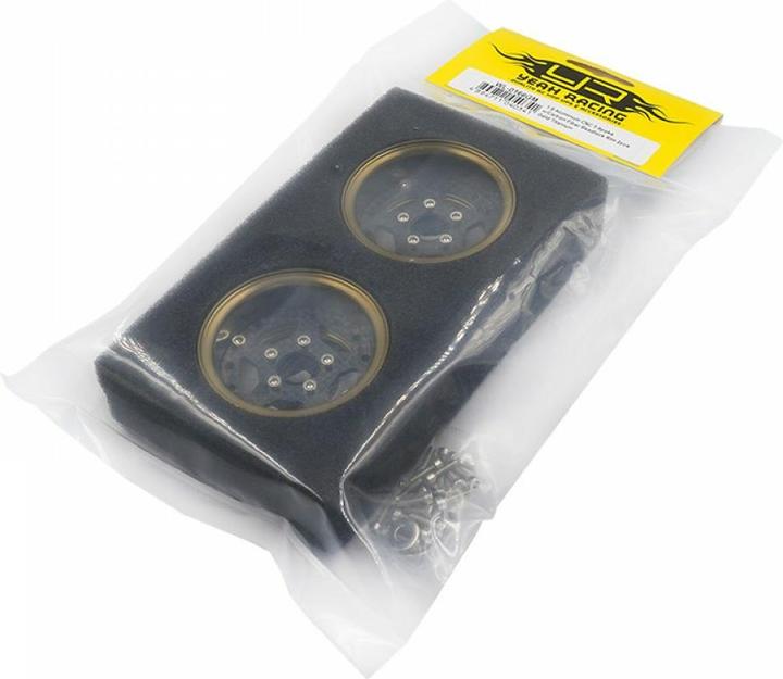 Immagine prodotto Yeah Racing Cerchi in alluminio a 5 razze Gold Titanium 1.9 2 pezzi