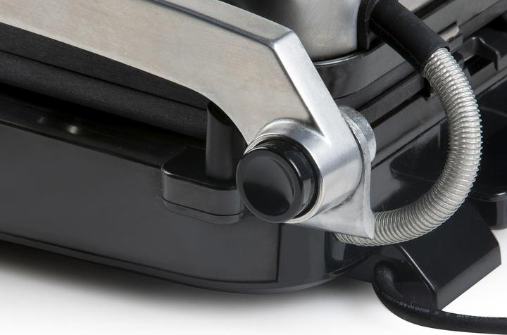 Actual product image Domo Genius Electric Contact Grill Non-stick Coating, with Display Stainless Steel, Black (EU plug)
