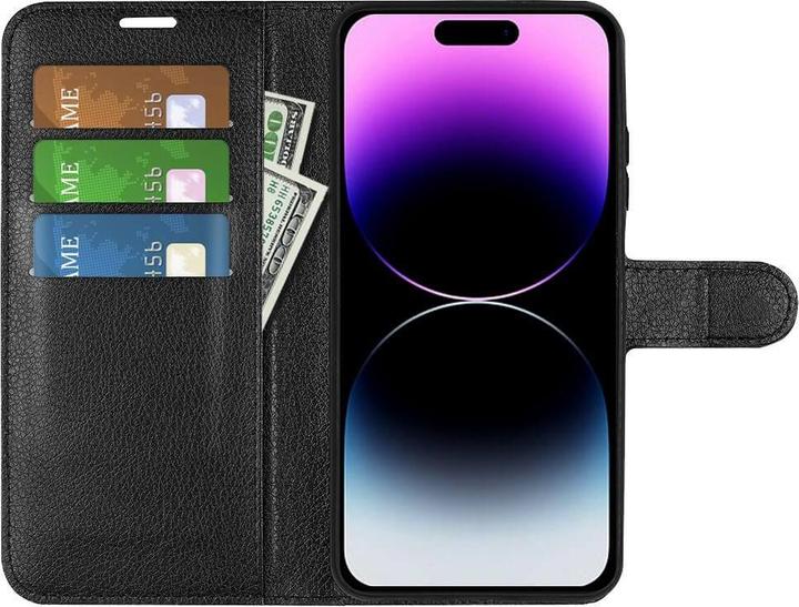 Produktbild Cover-Discount iPhone 15 Pro - Leder Etui Hülle schwarz (Apple iPhone 15 Pro)