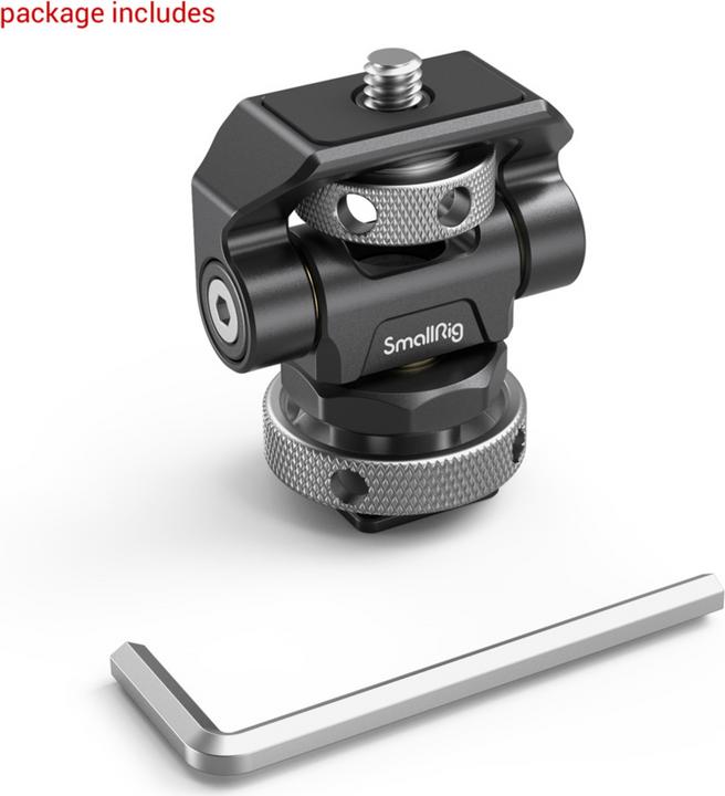 Actual product image SmallRig Swivel and Tilt Adjustable Monitor Mount with Cold Shoe Mount (Monitor Accessories)