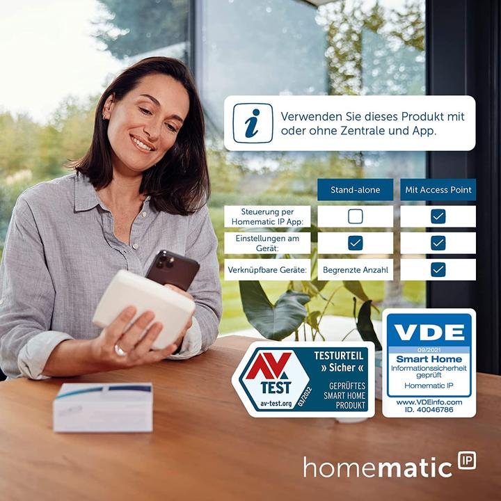Actual product image Homematic IP Smart Home Wandthermostat HmIP-WTH-2