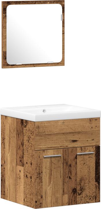Produktbild VidaXL 3-teiliges Badezimmermöbel Set aus altem Holz