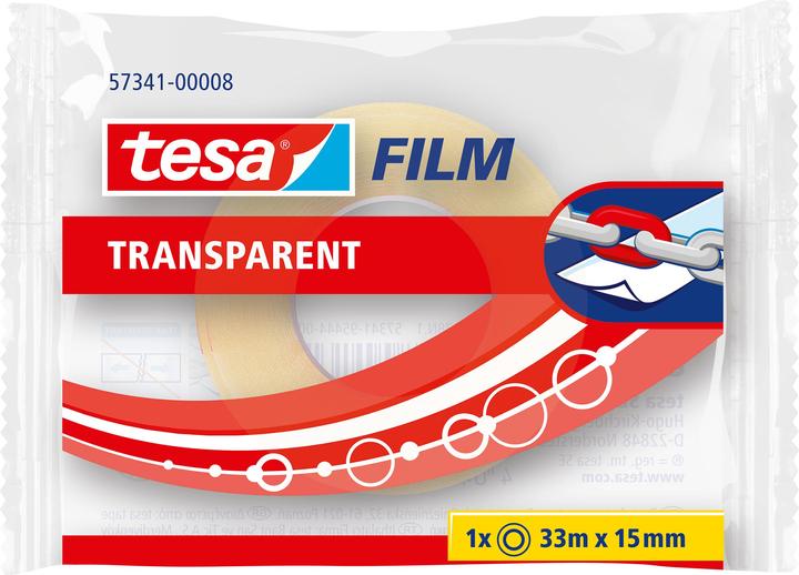 Produktbild tesa tesafilm 1x TRANSPARENT Klebeband (15 mm)