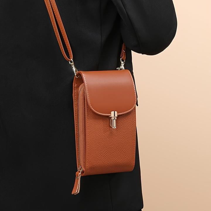 Immagine prodotto Only-Bags.Store Custodia per cellulare in vera pelle, borsa a tracolla, borsa a spalla, 8 scomparti per carte di