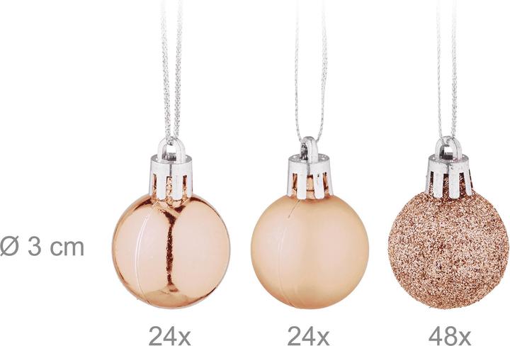 Actual product image Relaxdays Christmas baubles (96 -part)