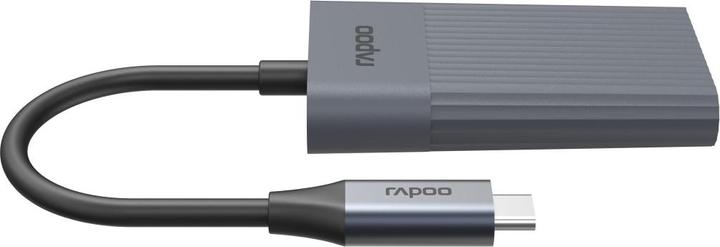 Actual product image Rapoo USB-C Hub UCH-4013 USB-C to USB-A and USB-C, grey (00226496) (USB-C, 4 Ports)