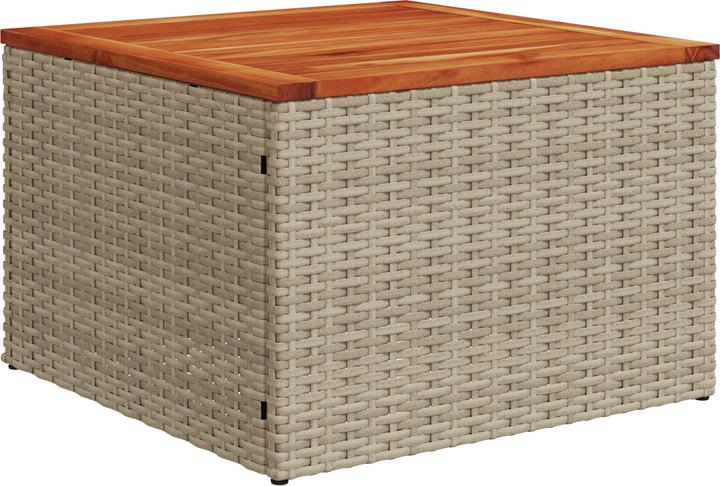 Produktbild VidaXL 5-teiliges Garten-Sofa-Set mit Kissen Beige Poly Rattan Akazie