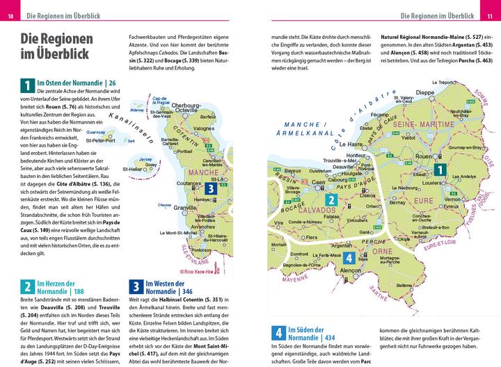 Produktbild Reiseführer Normandie (Deutsch, Hans Otzen, Barbara Otzen, 2025)