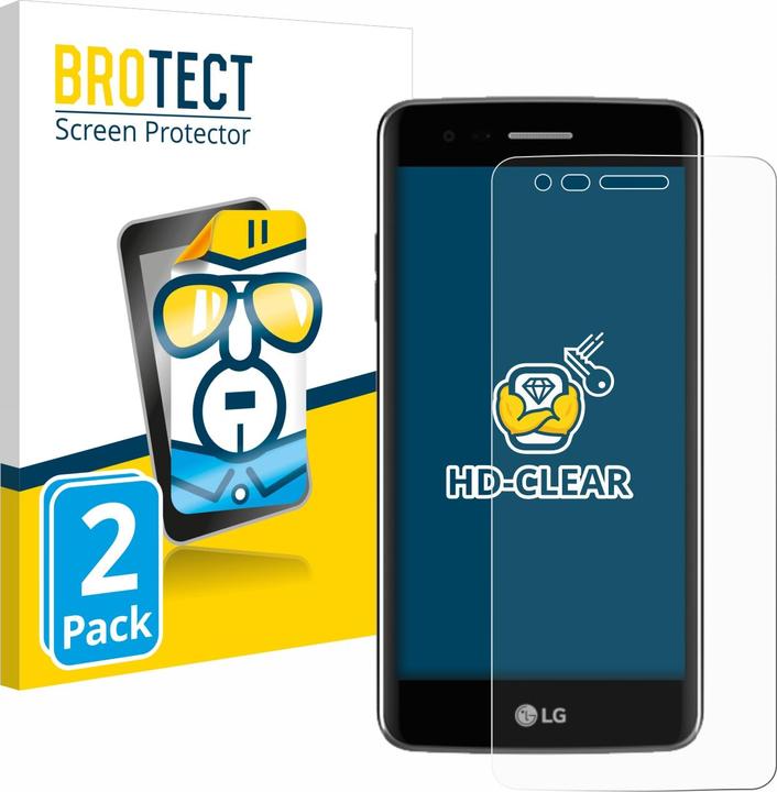 Actual product image BROTECT Screen Protector Clear (2 Piece, LG K8 2017)