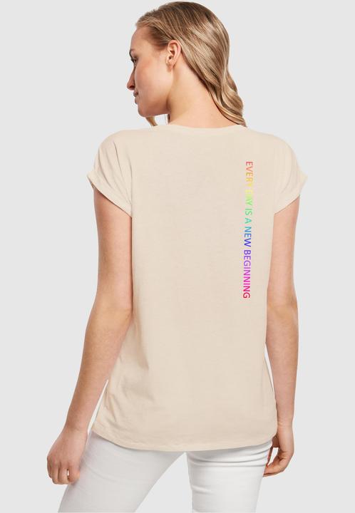 Produktbild Merchcode Ladies Hope Rainbow Extended Shoulder Tee - 116599 (5XL)