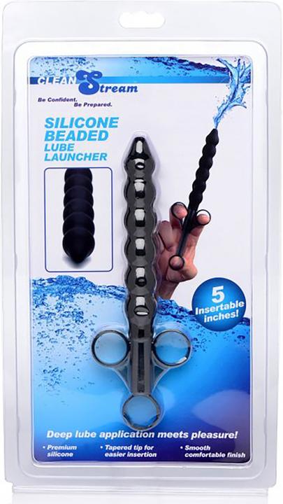 Actual product image XR Brands Silicone Beaded Lube Launcher