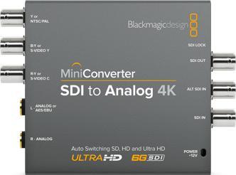 Immagine prodotto Blackmagic Mini convertitore SDI analogico 4K (Digitale -> Analogico)
