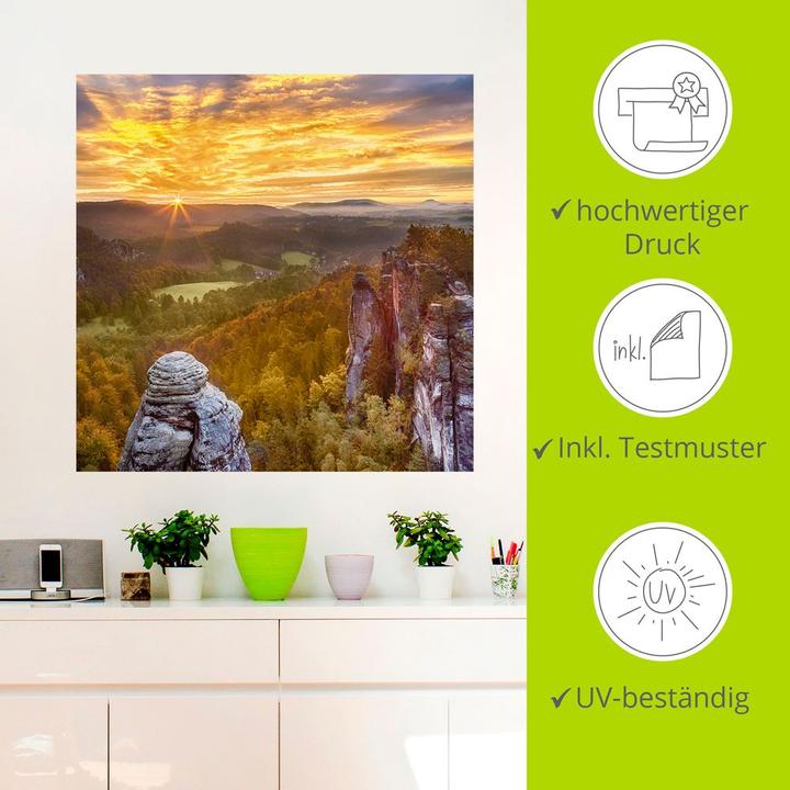 Produktbild Artland Sächsische Schweiz Ferdinandstein U4XC (100 x 100 cm)