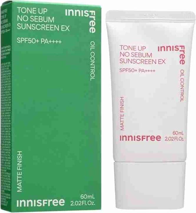 Actual product image Innisfree Tone Up No Sebum Sunscreen EX (Suntan cream, SPF 50+, 50 ml)