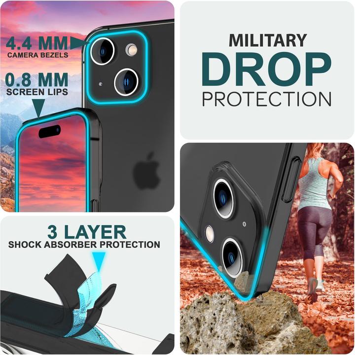 Immagine prodotto Nalia Custodia rigida estremamente sottile da 0,3 mm opaca (Apple iPhone 15 Plus)