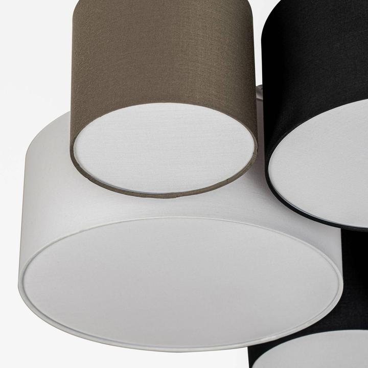 Produktbild Lindby Lettie Deckenleuchte aus Textil, 5-flammig (E27)