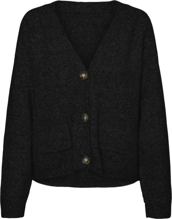 Produktbild Vero Moda Locker geschnitten V-Ausschnitt Gerippte Ärmelbündchen Strickjacke Strickjacke (M)