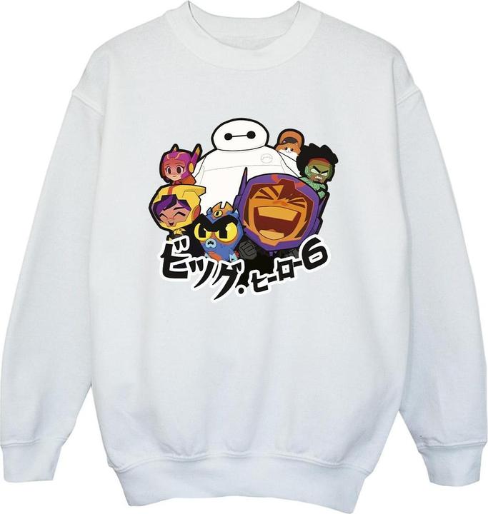 Disney Big Hero 6 Baymax Group Manga Sweatshirt Jungen