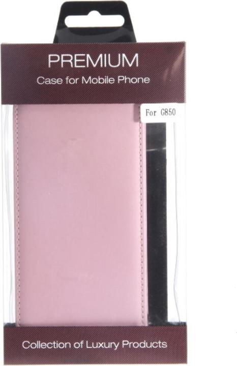 Image du produit OEM Slim Leather Flip Case for G850 Galaxy Alpha rose (Samsung Galaxy Alpha)