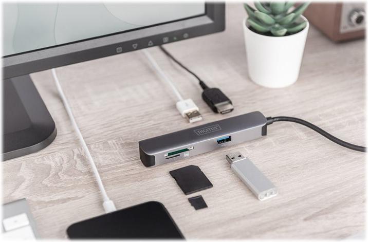 Actual product image Digitus USB-C™ Dock, 5 Port (USB-C, 5 Ports)