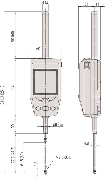 Actual product image Mitutoyo ID-H Dial gauge 543-561D (3.04 cm)
