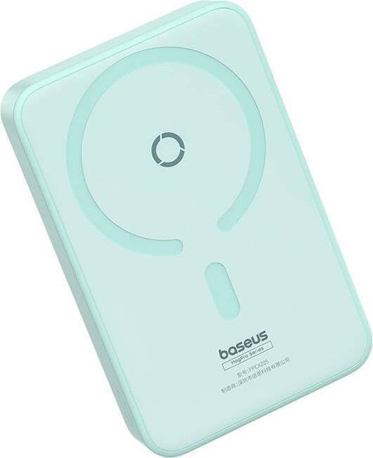 Produktbild Baseus Powerbank MagPro Magnetic 5000mAh 20W, MagSafe (mint) (10000 mAh, 20 W, 37 Wh)