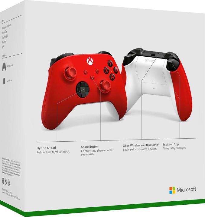 Produktbild Microsoft Xbox Wireless Controller - Pulse Red (Xbox Series S, Xbox One S, PC, Xbox One X, Xbox Series X)