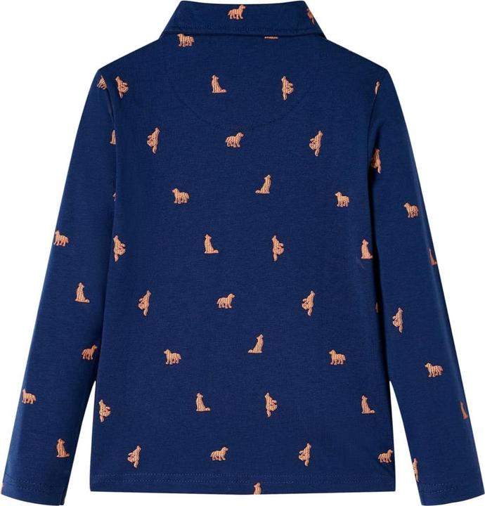 Immagine prodotto VidaXL Camicia da bambino blu navy 140,Materiale: 100 % cotone,Colore (140)