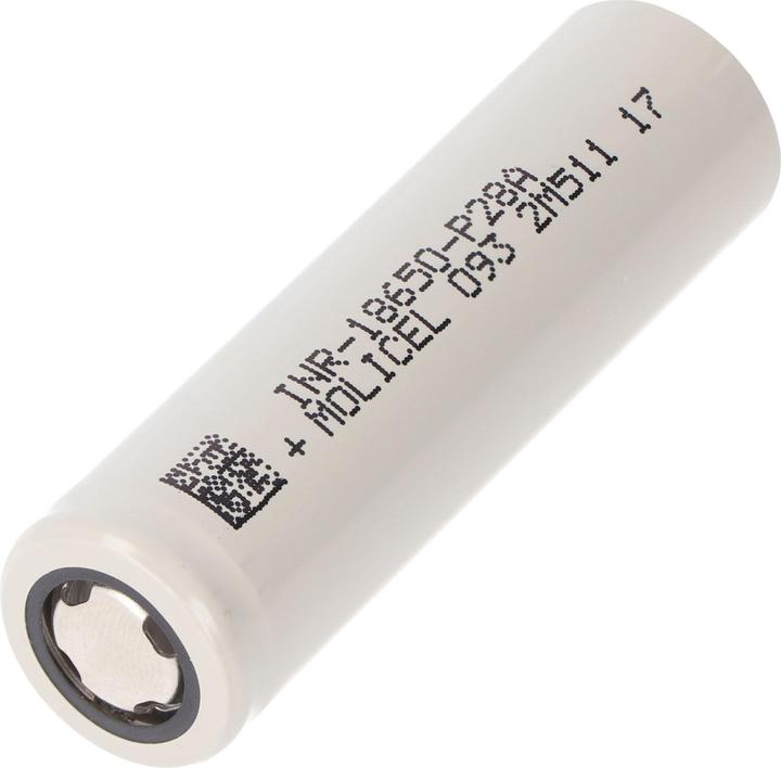 Actual product image Molicel Akku INR 18650-P28A 2800mAh - 35A, Li-Ion, 2er-Pack, ungeschützt (2 pcs., 18650, 2800 mAh)