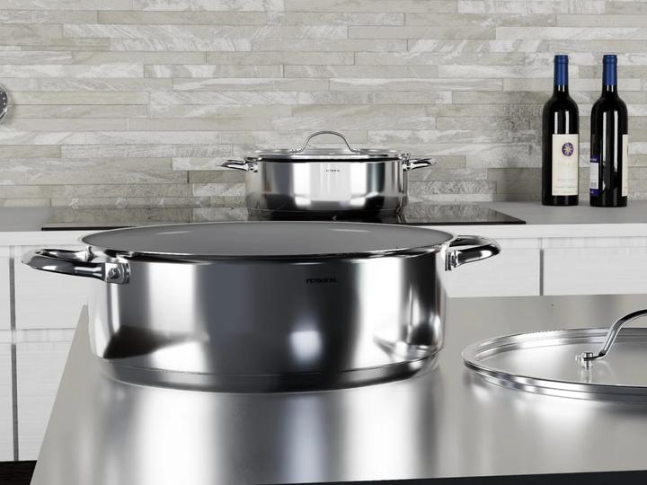 Actual product image Pensofal 1610 Pan With Glass Lid - New Era 28cm (28 cm, Pan set + pot set, Stainless steel)