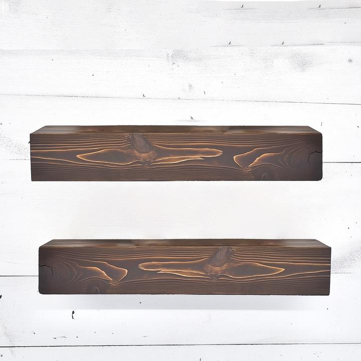 Immagine prodotto Hanah Home Rafect Two Decorative Wooden Wall Shelf