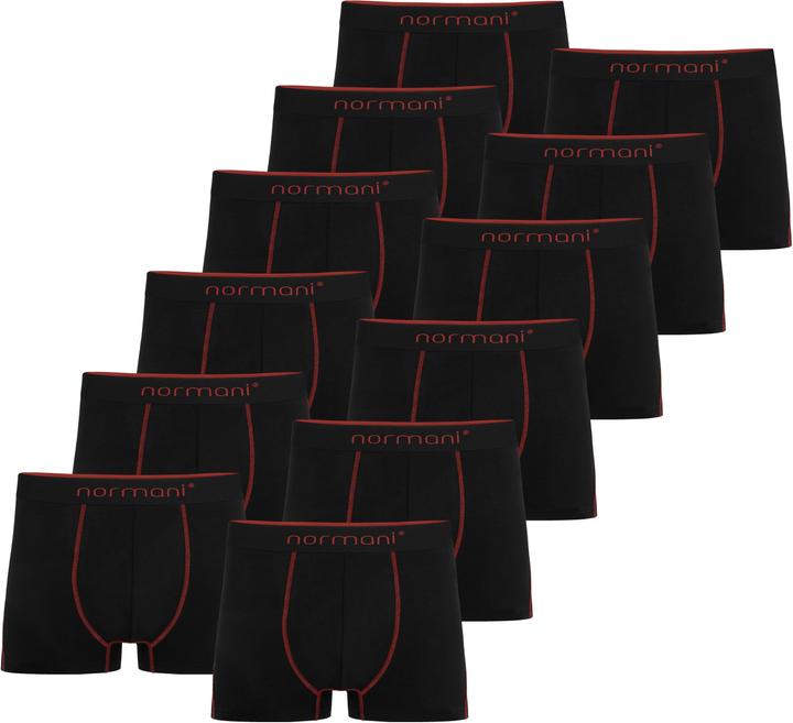 Normani 12 x Herren Baumwoll-Boxershorts